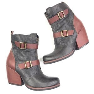 Kork Ease | Genuine Leather Brown Bootie